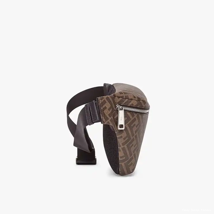 Cheap HOT FF Fendi Bag Motif Brown Belt Coffee Fabric In 0415